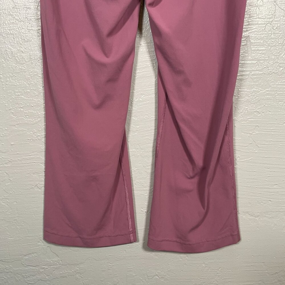 Lululemon Women 8 Pink Dark Oxide Groove Super High Rise Crop 23" Nulu Pocket - Picture 5 of 9
